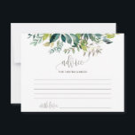 Cartes de conseils sur le mariage de mariage<br><div class="desc">Ces cartes de conseil en mariage feuillues sont l'activité idéale pour une réception de mariage rustique ou une douche nuptiale. L'aménagement comprend un cadre boho composé de feuilles verts et de plantes botaniques verdoyantes. Personnalisez ces cartes avec le nom de la mariée et du marié.</div>
