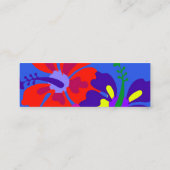 Cartes de contact à profil d'Hibiscus gras (Dos)