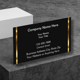 Cartes de contact de profil d'entreprise classe