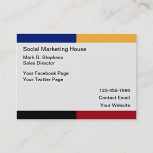 Cartes de contact d'entreprise de marketing sur le