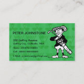 Cartes de contact du joueur de golf vintage (Devant)