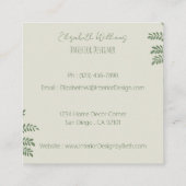 Cartes de contact Elegant Yellow Professional Stag (Dos)