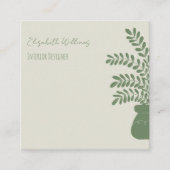 Cartes de contact Elegant Yellow Professional Stag (Devant)