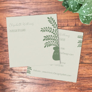 Cartes de contact Elegant Yellow Professional Stag