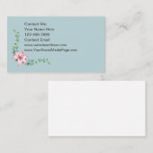 Cartes de contact Eucalyptus Thème Floral (Devant / Derrière)