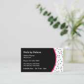 Cartes de contact Manicurien Professionnel (Debout devant)