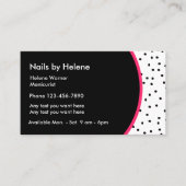 Cartes de contact Manicurien Professionnel (Devant)