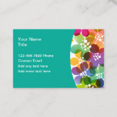 Cartes de contact personnel tendance pour dames co (Devant)