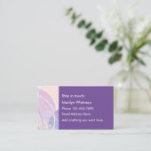 Cartes de contact personnelles pour dames Florple (Debout devant)