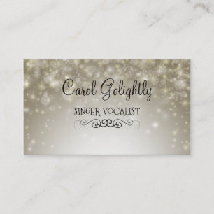 Cartes de contact pour chanteur et vocaliste