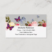 Cartes de contact pour les réseaux sociaux pour da (Devant)