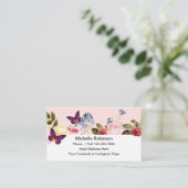 Cartes de contact pour les réseaux sociaux simples (Debout devant)