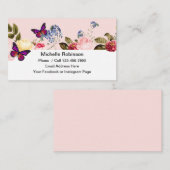 Cartes de contact pour les réseaux sociaux simples (Devant / Derrière)