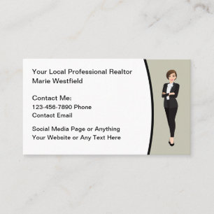 Cartes de contact professionnelles Realtor
