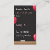 Cartes de Contact Verticales de Sous-Enseignant En (Dos)