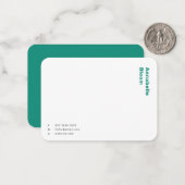 Cartes de correspondance | Carte de note de papete (Devant/Arrière en situation)