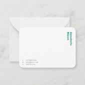 Cartes de correspondance | Carte de note de papete (Devant)