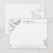 Cartes de correspondance des papillons de la prune (Devant / Derrière)