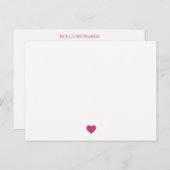 Cartes de correspondance du coeur (Devant / Derrière)