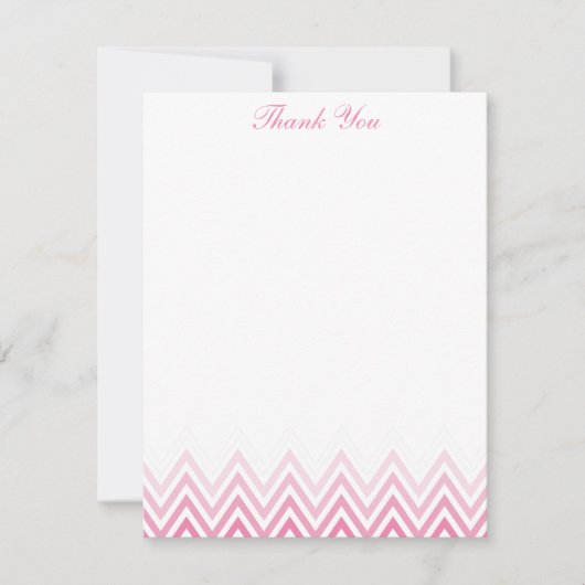 Cartes de correspondance ombrées rose chic (Devant)