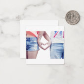 Cartes de correspondance simples (Devant/Arrière en situation)