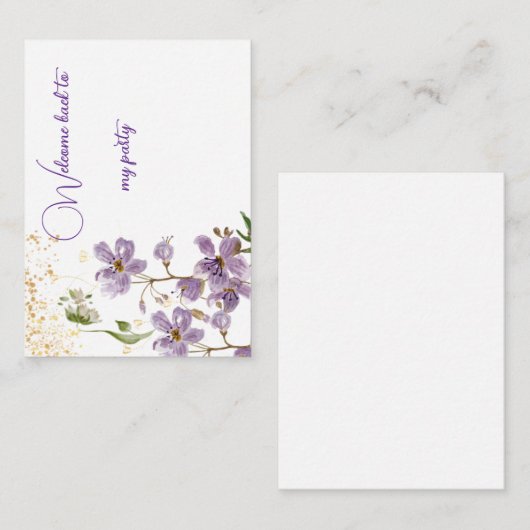 Cartes de correspondance simples (Devant / Derrière)