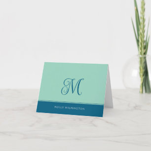 Cartes de correspondance simples monogramme sarcel