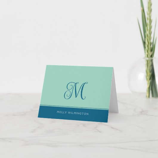 Cartes de correspondance simples monogramme sarcel (Devant)