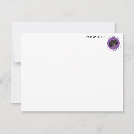 Cartes de correspondance vierges fete. "Peter Rott (Dos)