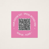 Cartes de couleurs de texte personnalisées QR Code (Devant)