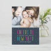 Cartes de couleurs vives et joyeuses pour le Nouve (Debout devant)