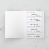 Cartes de coupons d'anniversaire pour maman - Cart (Intérieur)