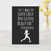 Cartes de Coureur Marathon Exercice Forme Plein Ai (Fleur jaune)