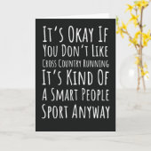 Cartes de course à pied drôles de cross-country Co (Fleur jaune)