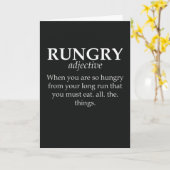 Cartes de course à pied Marathon Drôle Marathonien (Fleur jaune)