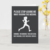 Cartes de course mignonnes Humour Runner humoristi (Fleur jaune)