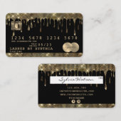 Cartes de crédit Baies Gold Styled (Devant / Derrière)