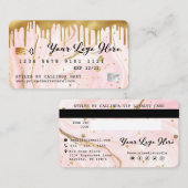 Cartes de crédit en forme de carte de crédit en fo (Devant / Derrière)