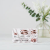 Cartes de crédit Rose stylisé Gold Lashes (Debout devant)