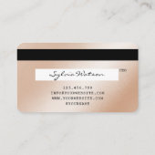 Cartes de crédit Rose stylisé Gold Lashes (Dos)