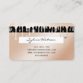 Cartes de crédit Rose stylisé Gold Lashes (Dos)