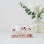Cartes de crédit Rose stylisé Gold Lashes (Debout devant)