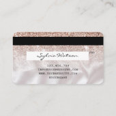 Cartes de crédit Rose stylisé Gold Lashes (Dos)