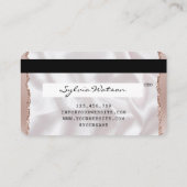 Cartes de crédit Rose stylisé Gold Lashes (Dos)