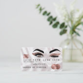 Cartes de crédit Rose stylisé Gold Lashes (Debout devant)