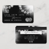 Cartes de crédit Style Silver Diamond (Devant / Derrière)