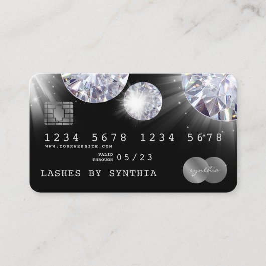 Cartes de crédit Style Silver Diamond (Devant)