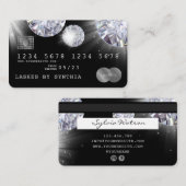 Cartes de crédit Style Silver Diamond (Devant / Derrière)