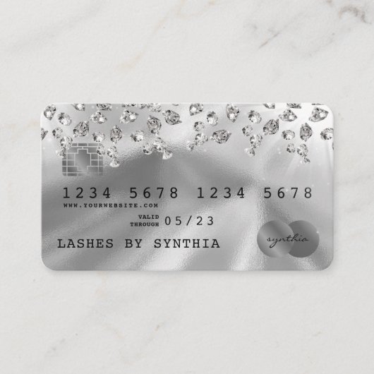 Cartes de crédit Style Silver Diamond (Devant)