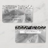 Cartes de crédit Style Silver Diamond (Devant / Derrière)